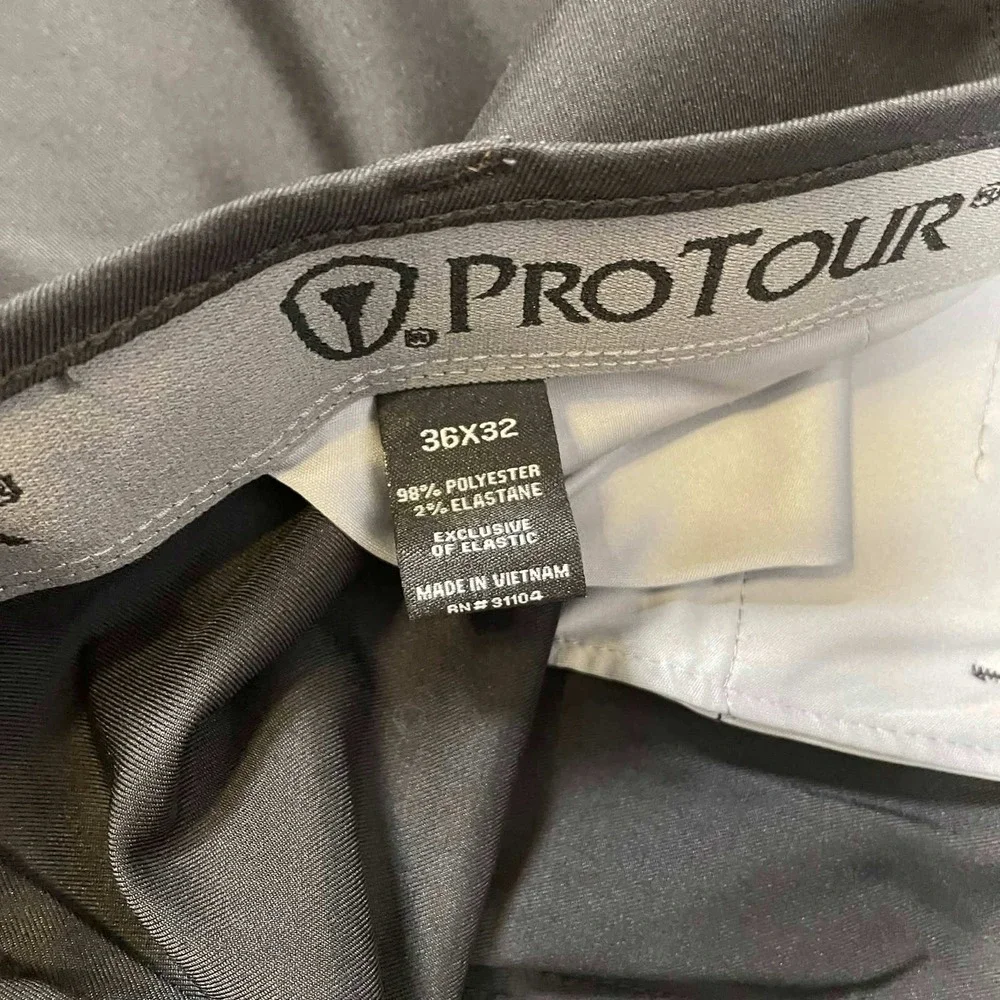 NWT Pro Tour 36x32 Motionplay 360 Comfort Stretch Tech Golf Pants Caviar Black - Picture 7 of 8
